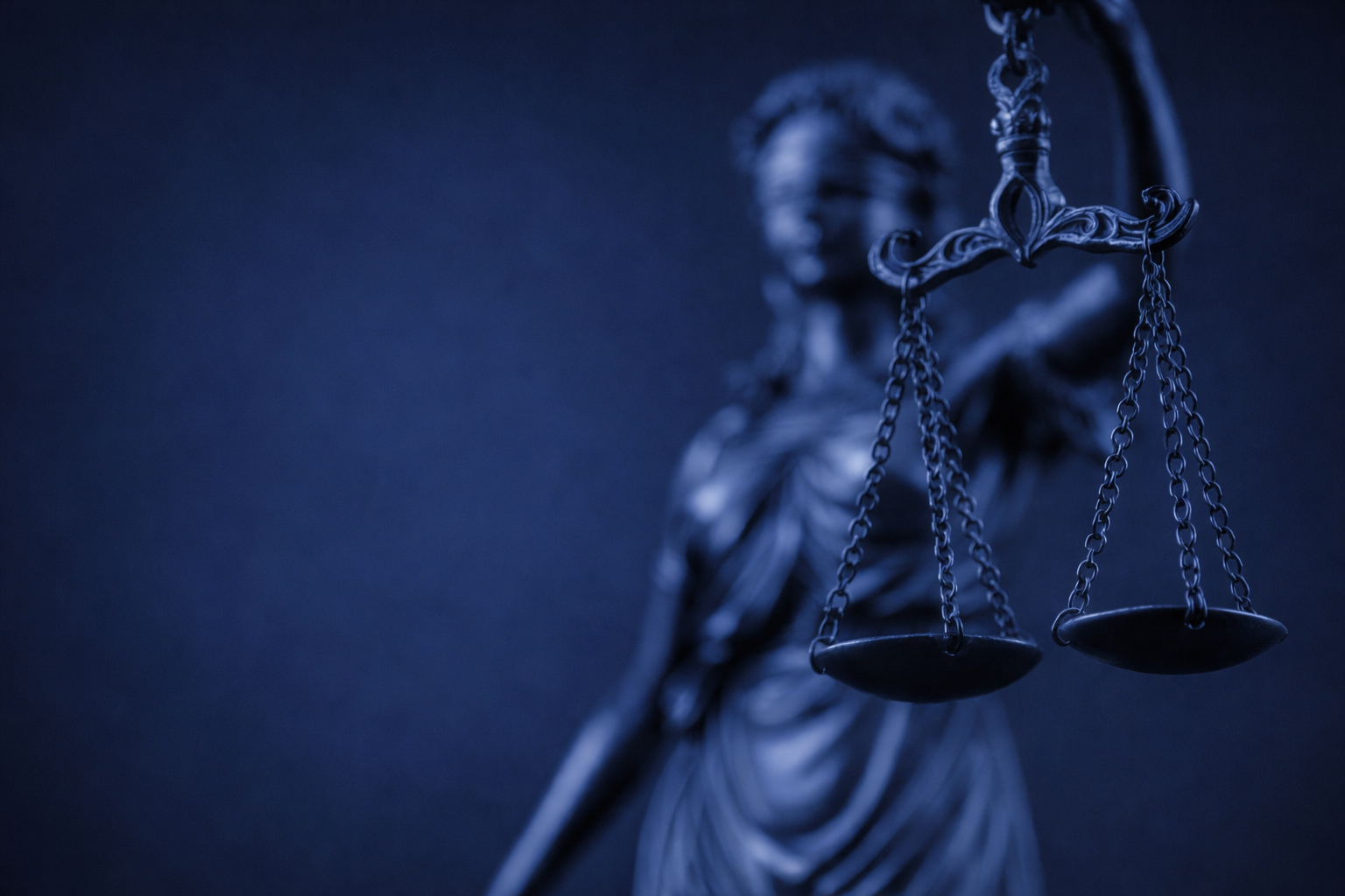 Minmimal of Blue Scales symbolising justice